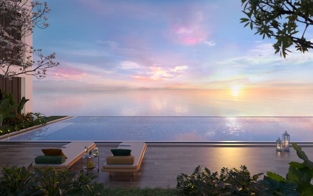 Hồ bơi căn hộ Charm Resort Hồ Tràm